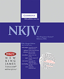 NKJV Wide Margin Reference Bible: Blue, Hardback