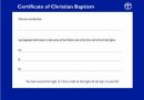 Baptism Certificate - Pack of 10