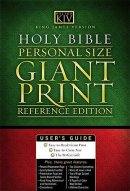 KJV Personal Size, Giant Print Bible: Black, Bonded Leather,