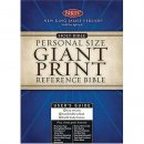 NKJV Personal Size Reference Bible:  Black, Imitation Leather, Giant Print