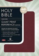 NKJV Personal Size Giant Print Reference Bible Bonded Leather Burgundy