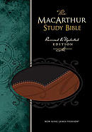 NKJV MacArthur Study Bible: Black & Terracotta,  LeatherSoft 