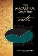 NASB MacArthur Study Bible: Black / Aqua, LeatherSoft