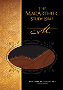 NASB MacArthur Study Bible: Black / Terracotta, LeatherSoft