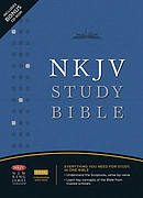 NKJV Study Bible: Black,  Bonded Leather, Thumb Index