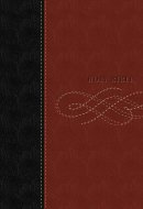 KJV Study Bible: Black & Burgundy,  LeatherSoft 