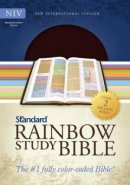 NIV Standard Rainbow Study Bible Bonded Leather Brown