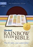 NIV Standard Rainbow Study Bible Imitation Leather Brown and Chestnut