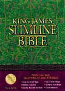 KJV Slimline Bible: Burgundy, Bonded Leather