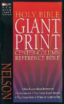 NKJV Giant Print Centre Column Reference Bible Black Leatherflex
