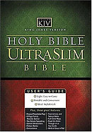 KJV Ultraslim Bible: Burgundy, Bonded Leather