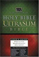 KJV Ultraslim Bible: Black, Bonded Leather, Thumb Index