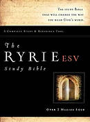 ESV Ryrie Study Bible: Burgundy, Red Letter,  Bonded Leather