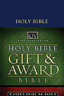 KJV Gift and Award Bible: Blue, Leatherflex