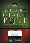 KJV  Personal Size Bible: Black, Bonded Leather, Giant Print
