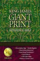 KJV Giant Print Bible: Burgundy, Bonded Leather, Reference ,