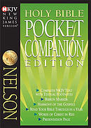 NKJV Pocket Companion Bible: Black, Bonded Leather