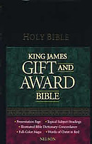 KJV Gift and Award Bible: Black, Leatherflex