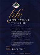 KJV Life Application Study Bible: Burgundy, Bonded Leather, Large Print