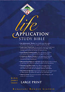 KJV Life Application Study Bible: Burgundy, Bonded Leather, Large Print