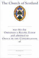 Ordained A Ruling Elder Certificate