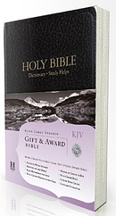 KJV Gift and Award Bible: Black, Imitation Leather