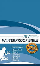 NIV Waterproof Bible Blue - New Testament Psalms and Proverbs