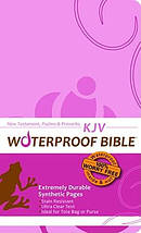 KJV Waterproof Bible Pink New Testament Psalms Proverbs