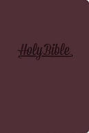 KJV Compact Large Print Reference Bible Burgundy Imitation Leather
