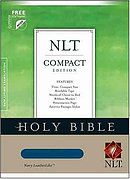 NLT Compact Bible: Navy, LeatherLike
