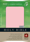 NLT Compact Bible: Pink/Grey Suede, Imitation Leather