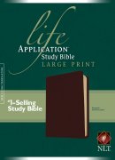 NLT Life Application Bible: Burgundy, Bonded Leather, Large Print