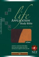 NLT Personal Size Life Application Study Bible: Brown & Tan, Leatherlike 
