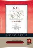 NLT Large Print, Personal Bible: Burgundy, Bonded Leather