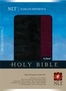 NLT Slimline Reference Bible: Black and Burgundy, LeatherLike