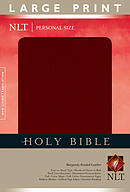 NLT Personal Size Large Print Bible: Burgundy, Bonded Leather