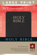NLT Personal Size Large Print Bible: Black, Imitation Leather