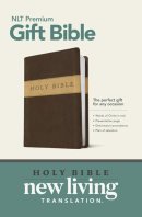 NLT Premium Gift Bible: Brown & Tan, Leatherlike, Red Letter