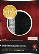 NLT Study Bible: Black / White Floral, Tu Tone, Thumb Indexed
