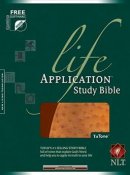 NLT Life Application Study Bible: Brown & Ostrich, Imitation Leather, Thumb Index