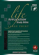 NLT Life Application Study Bible: Black, Bonded Leather, Large Print, Thumb Indexed