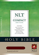 NLT Compact Bible: Burgundy, Leatherlike, Thumb Index