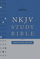NKJV Study Bible: Black, Bonded Leather, Large Print