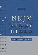 NKJV Study Bible: Burgundy, Bonded Leather, Large Print, Thumb Index