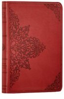 ESV Compact Bible: Cranberry, Filigree Design, TruTone