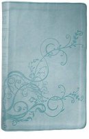ESV Compact Bible: SkyBlue, Ivy Design, TruTone