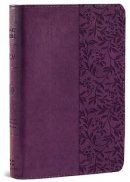 ESV Personal Size Reference Bible: Plum, Wildflower Design, TruTone
