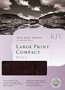 KJV Large Print Compact Bible Imitation Leather Brown
