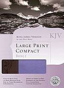 KJV Large Print Compact Bible Imitation Leather Purple - Brown