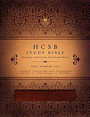Holman HCSB Study Bible Imitation Leather Mahogany Brown